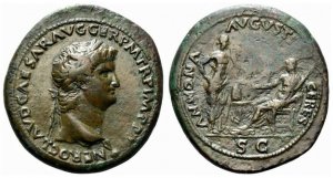 Nero (54-68). Æ Sestertius (37mm, 25.35g, ... 