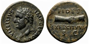 Vitellius (AD 69). Æ As (28mm, 10.66g, 6h). ... 