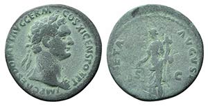 Domitian (81-96). Æ As (27mm, 11.25g, 6h). ... 