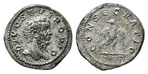 Divus Septimius Severus (died AD 211). AR ... 