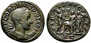 Gordian III (238-244). Æ As (25mm, 10.88g, ... 