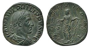 Philip I (244-249). Æ Sestertius (29.5mm, ... 