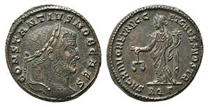 Constantius I (Caesar, 293-305). Æ Follis ... 