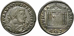 Maxentius (307-312). Æ Follis (25mm, 6.64g, ... 