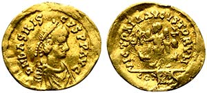 Basiliscus (475-476). AV Tremissis (15mm, ... 