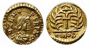 Odovacar (King, 476-493). AV Tremissis ... 