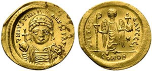 Justinian I (527-565). AV Solidus (21.5mm, ... 