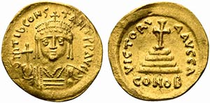 Tiberius II (578-582). AV Solidus (21mm, ... 