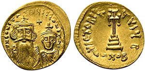 Constans II (641-668). AV Solidus (23mm, ... 