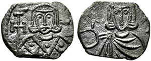 Leo V and Constantine (813-820). Æ 40 Nummi ... 