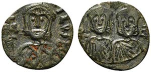 Theophilus (829-842). Æ 40 Nummi (16mm, ... 