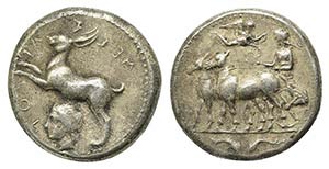 Sicily, Messana, 412-408 BC. AR Tetradrachm ... 