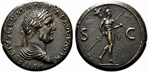 Vitellius (AD 69). Replica of Sestertius ... 