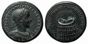 Gordian III (238-244). Replica of Medallion ... 