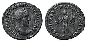 Trajan Decius (249-251). Replica of Denarius ... 