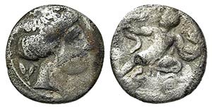 Bruttium, Kroton, c. 400-325 BC. AR Triobol ... 