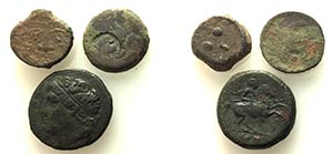 Lot of 3 Greek Æ coins, to be catalog. Lot ... 