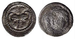 Bruttium, Rhegion, c. 445-435 BC. AR Litra ... 