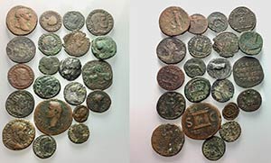 Lot of 21 Roman Imperial Æ, to be catalog. ... 