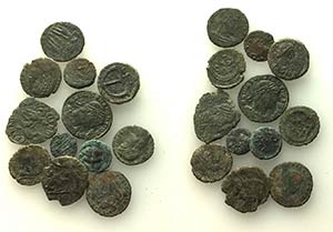 Lot of 12 Roman Imperial and Byzantine, to ... 