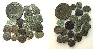 Lot of 20 Roman, Byzantine and Medieval ... 