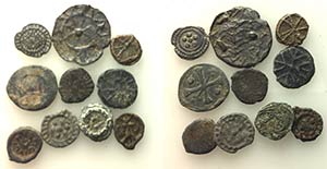 Lot of 10 Medieval PB Tesserae. Lot sold as ... 
