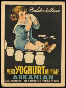 ARKANIANLocandina yoghurt Cartoncino VERO ... 