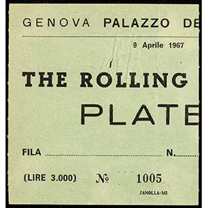 The Rolling StonesGenoa concert ticket, ... 