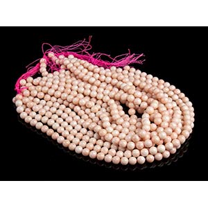 12 pink coral beads loose ... 