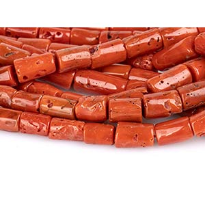 6 loose Cerasuolo coral beads ... 