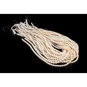 19 pink coral  beads loose strands ... 