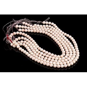 5 pink coral beads loose strands(corallium ... 
