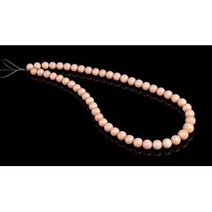 1 pink coral beads loose strand(corallium ... 
