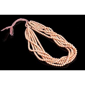 6 pink coral beads loose strand(corallium ... 