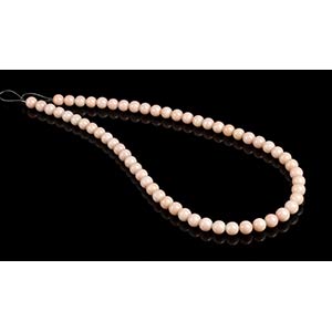 Pink coral beads loose strand(corallium ... 