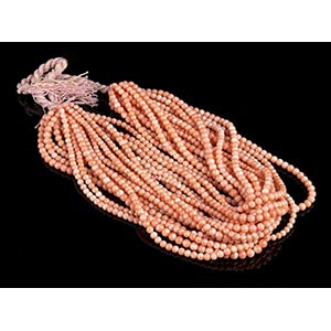18 pink coral beads loose strand(corallium ... 