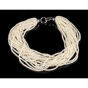 Freshwater pearl torsade necklace19 ... 