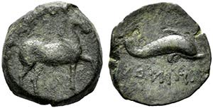 Northern Apulia, Salapia, c. 275-250 BC. Æ ... 