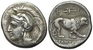 Northern Lucania, Velia, c. 300-280 BC. AR ... 