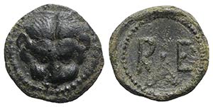 Bruttium, Rhegion, c. 450-425 BC. Æ Onkia ... 