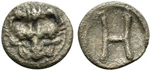 Bruttium, Rhegion, c. 415-387 BC. AR ... 