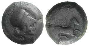 Sicily, Aitna, c. 355-339 BC. Æ (25mm, ... 