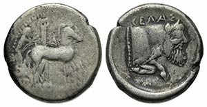 Sicily, Gela, c. 465-450 BC. AR Tetradrachm ... 