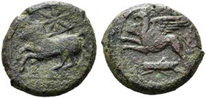 Sicily, Kainon, c. 360-340 BC. Æ (24mm, ... 