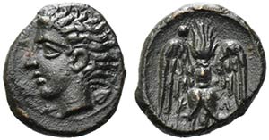 Sicily, Katane, c. 415-404 BC. Æ Onkia ... 