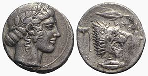 Sicily, Leontinoi, c. 460-450 BC. AR ... 