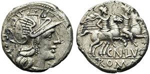 Cn. Lucretius Trio, Rome, 136 BC. AR ... 