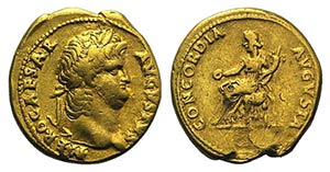 Nero (54-68). AV Aureus (18mm, 7.29g, 6h). ... 