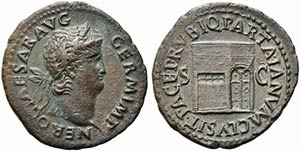 Nero (54-68). Æ As (30mm, 9.99g). Rome, c. ... 