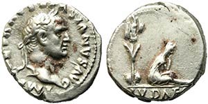 Vespasian (69-79). AR Denarius (17mm, ... 